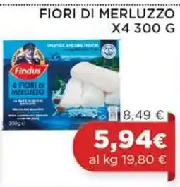 Coop FIORI DI MERLUZZO X4 300 G offerta