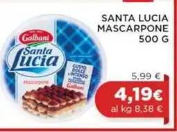 Coop SANTA LUCIA MASCARPONE 500 G offerta
