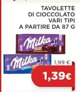 Coop Milka Tavolette di Cioccolato offerta
