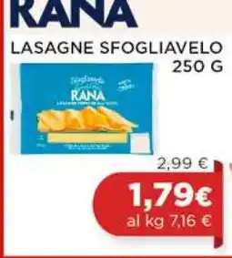 Coop RANA LASAGNE SFOGLIAVELO 250 G offerta