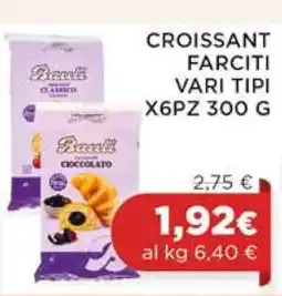 Coop CROISSANT FARCITI VARI TIPI X6PZ 300 G offerta