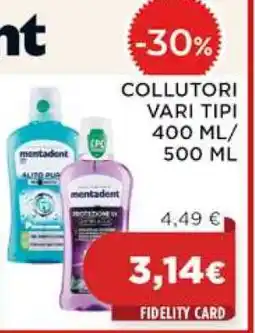 Coop Collutori Vari Tipi 400 ml/500 ml offerta