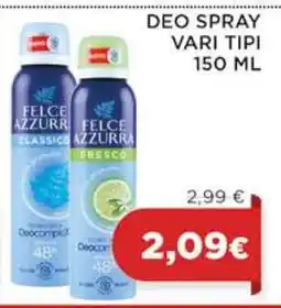 Coop DEO SPRAY VARI TIPI 150 ML offerta