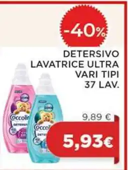Coop DETERSIVO LAVATRICE ULTRA VARI TIPI 37 LAV offerta
