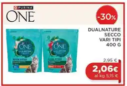 Coop Purina ONE DualNature Secco Vari Tipi 400 g offerta