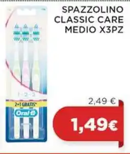 Coop SPAZZOLINO CLASSIC CARE MEDIO X3PZ offerta