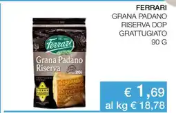 Coop FERRARI GRANA PADANO RISERVA DOP GRATTUGIATO 90 G offerta