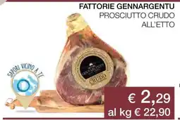 Coop FATTORIE GENNARGENTU PROSCIUTTO CRUDO ALL’ETTO offerta