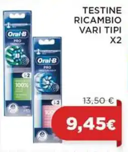 Coop TESTINE RICAMBIO VARI TIPI X2 offerta