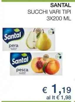 Coop Santal Succhi Vari Tipi offerta