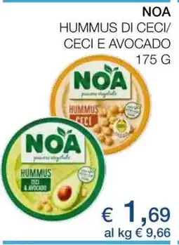 Coop NOA HUMMUS DI CECI/CECI E AVOCADO offerta