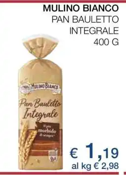 Coop MULINO BIANCO Pan Bauletto integrale offerta