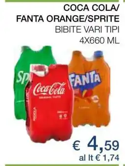 Coop COCA COLA/FANTA ORANGE/SPRITE offerta