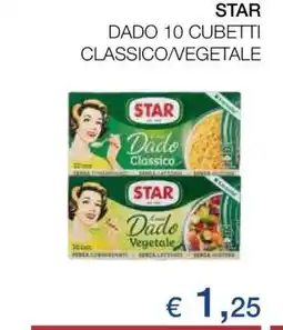 Coop STAR DADO 10 CUBETTI CLASSICO/VEGETALE offerta