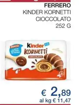 Coop FERRERO KINDER KORNETTI CIOCCOLATO offerta