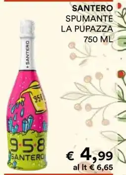 Coop SANTERO SPUMANTE LA PUPAZZA 750 ML offerta