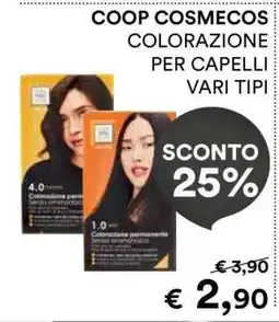 Coop COOP COSMECOS COLORAZIONE PER CAPELLI VARI TIPI offerta