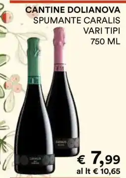 Coop CANTINE DOLIANOVA SPUMANTE CARALIS offerta