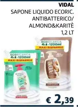 Coop VIDAL SAPONE LIQUIDO ECORIC offerta