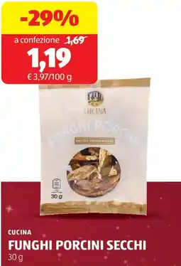 ALDI Cucina funghi porcini secchi offerta
