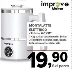 Todis Improve montalatte elettrico offerta