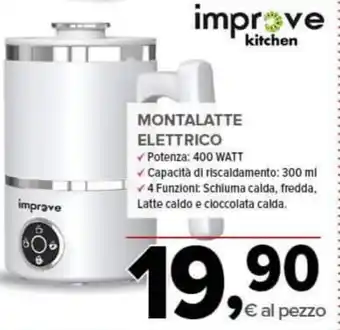 Todis Improve montalatte elettrico offerta