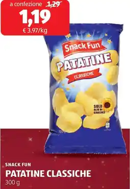 ALDI Snack fun patatine classiche offerta