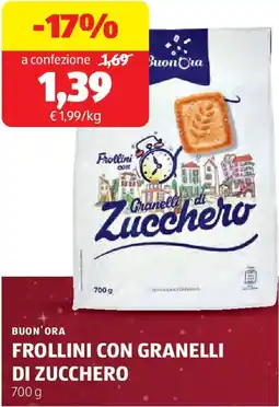 ALDI Buon ora frollini con granelli di zucchero offerta