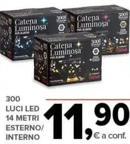 Todis 300 luci led 14 metri esterno/ interno offerta