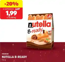 ALDI Ferrero nutella b-ready offerta