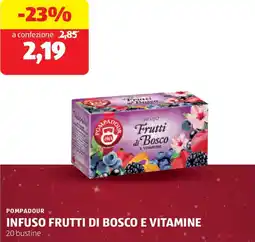 ALDI Pompadour infuso frutti di bosco e vitamine offerta