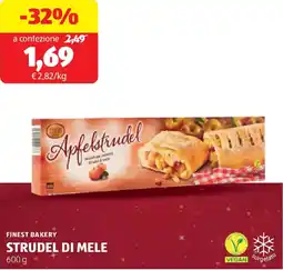 ALDI Finest bakery strudel di mele offerta