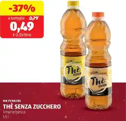 ALDI Mr perkins thè senza zucchero offerta