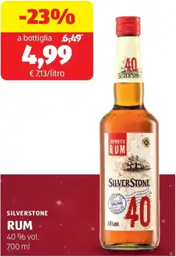 ALDI Silverstone rum offerta