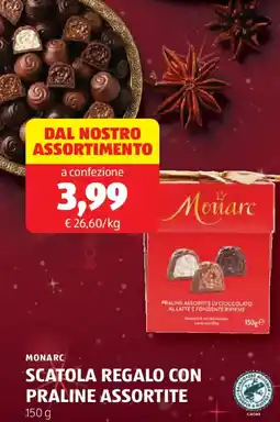 ALDI Monarc scatola regalo con praline offerta