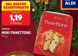ALDI Monarc mini panettone offerta