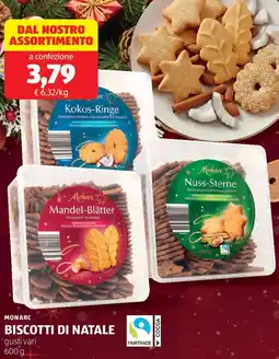 ALDI Monarc biscotti di natale offerta