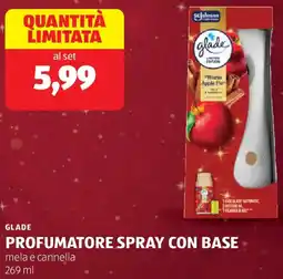 ALDI Glade profumatore spray con base offerta