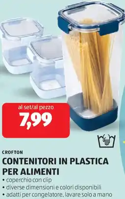 ALDI Crofton contenitori in plastica per alimenti offerta