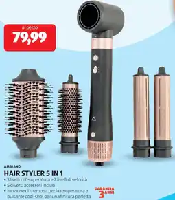 ALDI Ambiano hair styler 5 in 1 offerta