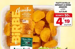 Iperal Filetti di pollo impanati le birbe AMADORI offerta