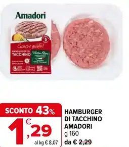 Iperal Hamburger di tacchino AMADORI offerta