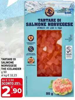Iperal Tartare di salmone norvegese THE ICELANDER offerta