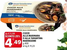 Iperal Cozze alla marinara o alla tarantina MARINSIEME offerta