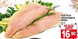 Iperal Filetto di trota bianca iridea offerta
