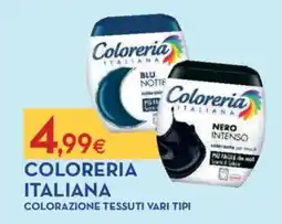 Proshop Coloreria italiana colorazione tessuti offerta