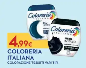 Proshop Coloreria italiana colorazione tessuti offerta