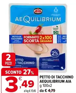 Iperal Petto di tacchino aequilibrium AIA offerta