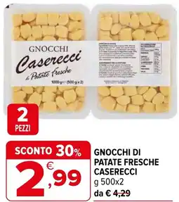 Iperal Gnocchi di patate fresche CASERECCI offerta