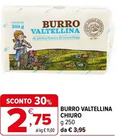 Iperal Burro valtellina chiuro offerta